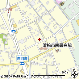 静岡県浜松市中央区白羽町517周辺の地図