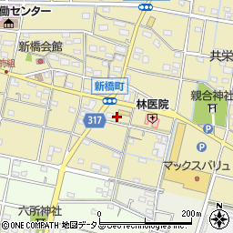 静岡県浜松市中央区新橋町1452周辺の地図