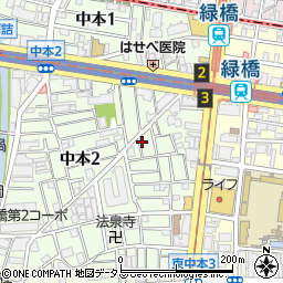大阪王将 新緑橋店周辺の地図