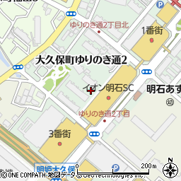 兵庫県明石市大久保町ゆりのき通周辺の地図