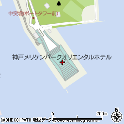 神戸メリケンパークオリエンタルホテル VIEW BAR周辺の地図