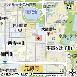 奈良市ならまちセンター　多目的ホール周辺の地図