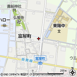 静岡県浜松市中央区富屋町60周辺の地図