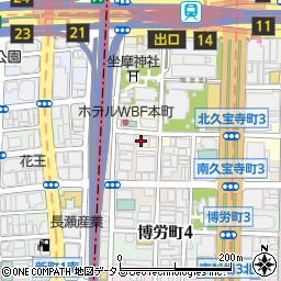 沖縄紅豚あぐー専門店 もも 大阪店周辺の地図
