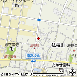 静岡県浜松市中央区法枝町549周辺の地図
