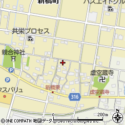 静岡県浜松市中央区新橋町1292周辺の地図