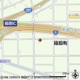 静岡県浜松市中央区篠原町21144周辺の地図