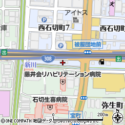 回転寿司 さんきゅう 石切店周辺の地図