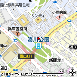 じゃんぼ総本店　湊川公園店周辺の地図