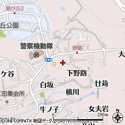 兵庫県神戸市須磨区妙法寺（下野路）周辺の地図