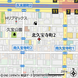 大阪府大阪市中央区北久宝寺町周辺の地図