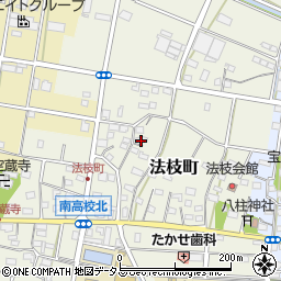 静岡県浜松市中央区法枝町520周辺の地図