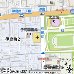 スポーツデポ岡山伊島店周辺の地図