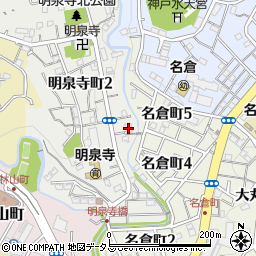 明泉寺湯周辺の地図