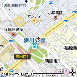 兵庫県神戸市兵庫区荒田町1丁目15周辺の地図