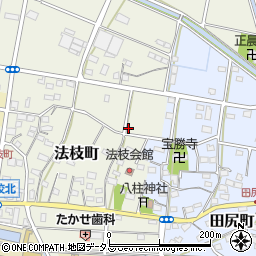 静岡県浜松市中央区法枝町449周辺の地図
