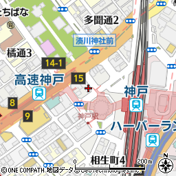 個室居酒屋 福わうち JR神戸駅前店周辺の地図