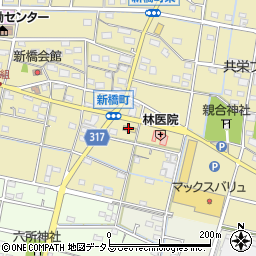 ファミリーマート浜松新橋南店周辺の地図