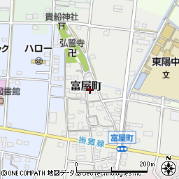 静岡県浜松市中央区富屋町20周辺の地図