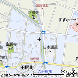 静岡県浜松市中央区田尻町261周辺の地図
