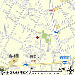 静岡県浜松市中央区白羽町722周辺の地図