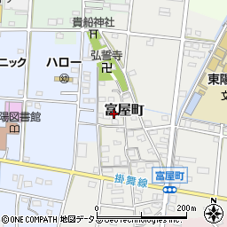 静岡県浜松市中央区富屋町19周辺の地図