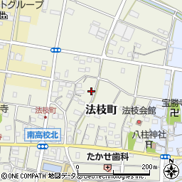 静岡県浜松市中央区法枝町519周辺の地図