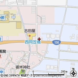 静岡県袋井市西同笠18-1周辺の地図