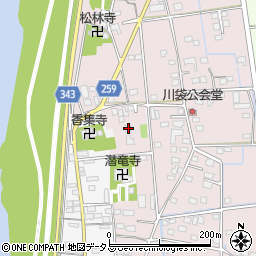 静岡県磐田市川袋309-2周辺の地図