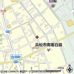 静岡県浜松市中央区白羽町518周辺の地図