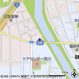 静岡県浜松市中央区鼡野町2周辺の地図