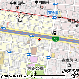 津門周辺の地図