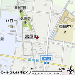 静岡県浜松市中央区富屋町61周辺の地図