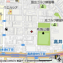 ユニアルス高井田プレジオパーク周辺の地図