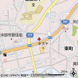 島根県益田市東町20周辺の地図
