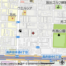セジュール高井田周辺の地図