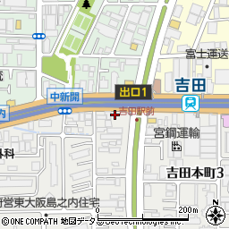 吉鳥 吉田店周辺の地図