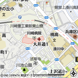 川崎病院 介護支援室周辺の地図
