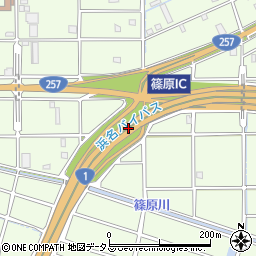 篠原ＩＣ周辺の地図