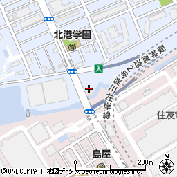 北港大橋周辺の地図