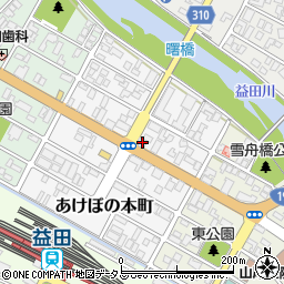 島根県益田市あけぼの本町周辺の地図