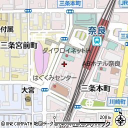 奈良県農業協同組合　まほろばキッチン・ＪＲ奈良駅前店周辺の地図