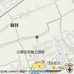 岡山県総社市総社1382周辺の地図