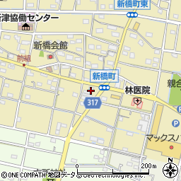 静岡県浜松市中央区新橋町1466周辺の地図