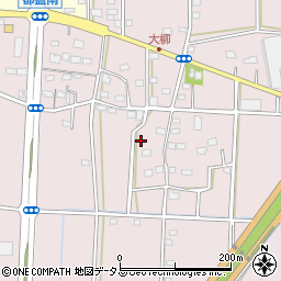 静岡県浜松市中央区大柳町周辺の地図