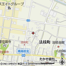静岡県浜松市中央区法枝町543周辺の地図