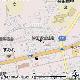 島根県益田市東町11-22周辺の地図