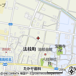 静岡県浜松市中央区法枝町446周辺の地図