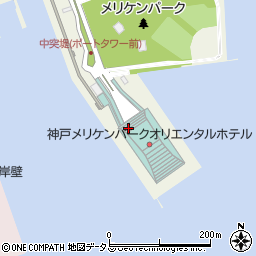 神戸メリケンパークオリエンタルホテル駐車場周辺の地図