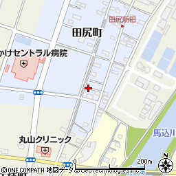 静岡県浜松市中央区田尻町53周辺の地図